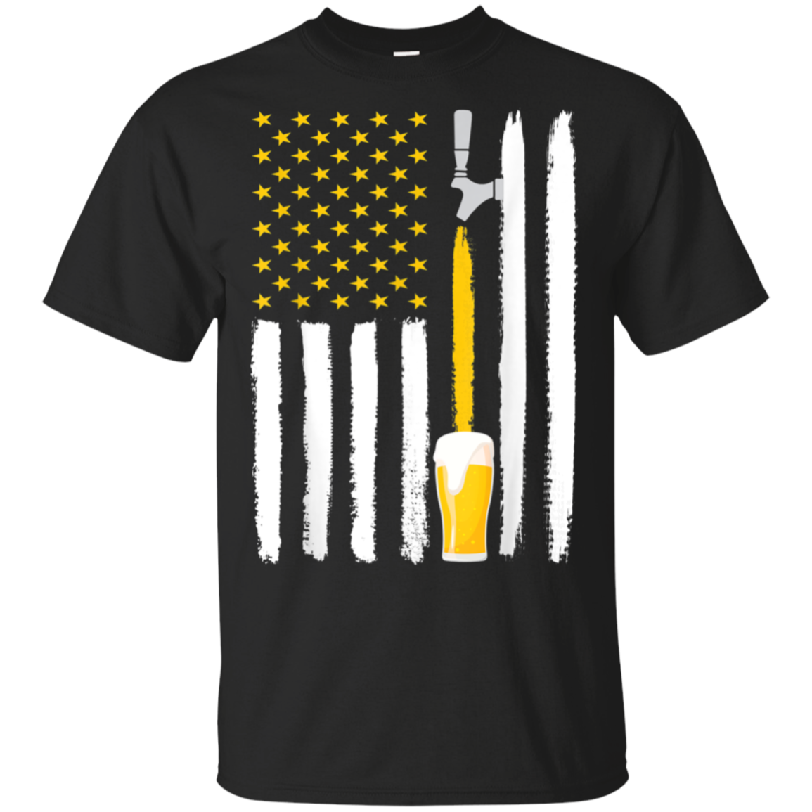 American Flag Craft Beer Shirt - USA Great Gifts 4th Of July T Shirt For Men